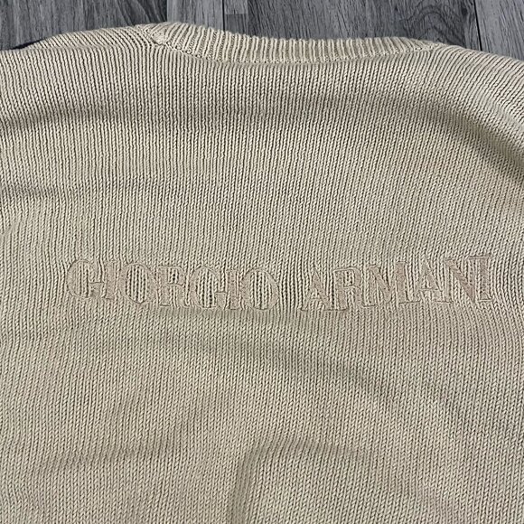 VINTAGE GIORGIO ARMANI LE COLLEZIONI CARDIGAN LOGO SPELLOUT - Picture 3 of 11